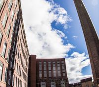 View of Mile End Mill with Chimney Stack